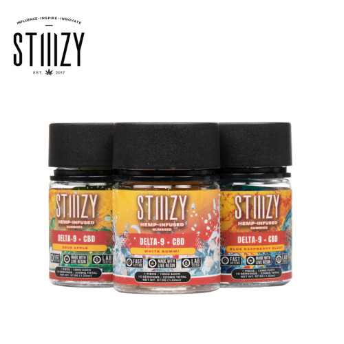 STIIIZY DELTA 9 + CBD GUMMIES 225MG 15CT/JAR